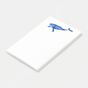 Bar Harbor Maine Whale Post-it Notes