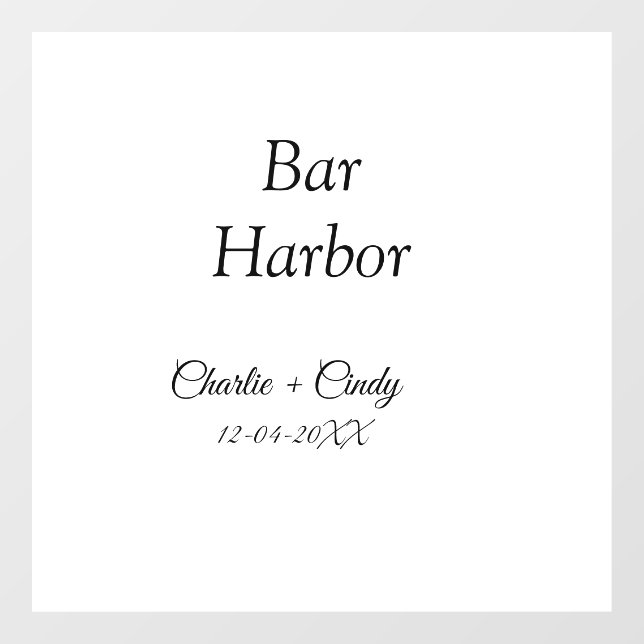 Bar Harbour bachelorette party bridesmaid wedding  (Sheet)