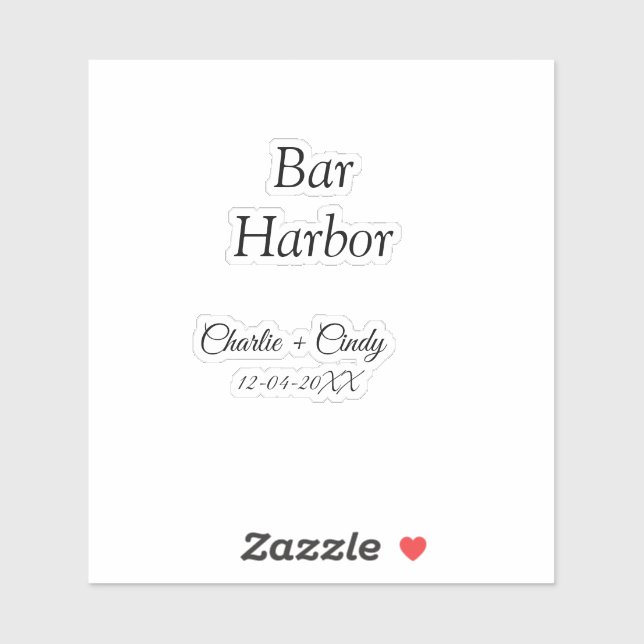 Bar Harbour bachelorette party bridesmaid wedding  (Sheet)