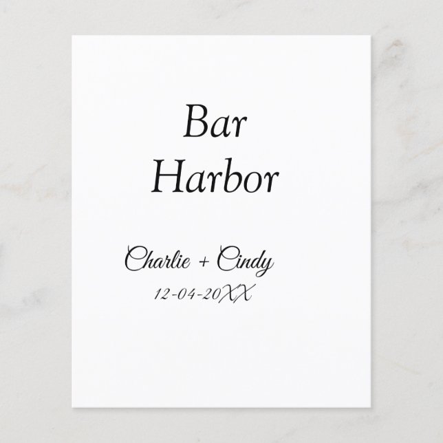 Bar Harbour bachelorette party bridesmaid wedding  (Front)