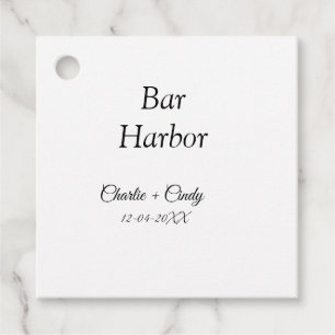 Bar Harbour bachelorette party bridesmaid wedding Favour Tags
