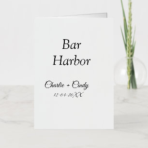 Bar Harbour bachelorette party bridesmaid wedding Foil Greeting Card
