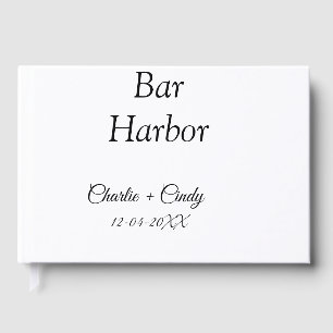 Bar Harbour bachelorette party bridesmaid wedding  Guest Book