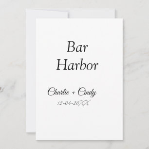 Bar Harbour bachelorette party bridesmaid wedding Invitation