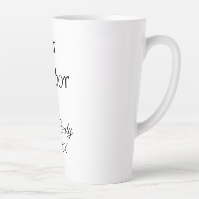 Bar Harbour bachelorette party bridesmaid wedding  Latte Mug (Right)