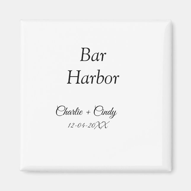 Bar Harbour bachelorette party bridesmaid wedding  Magnet (Front)