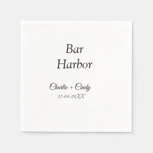 Bar Harbour bachelorette party bridesmaid wedding  Napkin