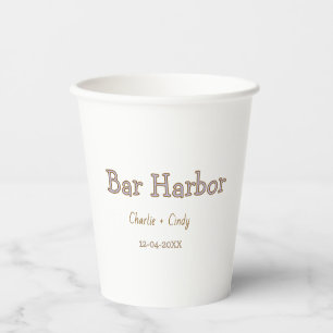 Bar Harbour bachelorette party bridesmaid wedding  Paper Cups