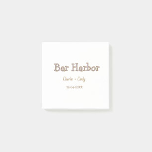 Bar Harbour bachelorette party bridesmaid wedding Post-it Notes