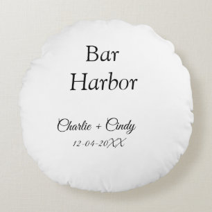 Bar Harbour bachelorette party bridesmaid wedding Round Cushion
