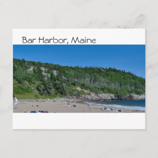Bar Harbour - Beach - 8 Postcard