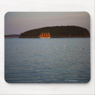 Bar Harbour, Maine at sunset Mouse Pad