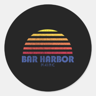 Bar Harbour Maine Bar Harbour Classic Round Sticker