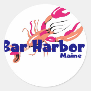 Bar Harbour, Maine Classic Round Sticker
