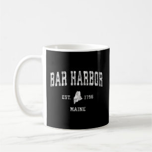 Bar Harbour Maine Me Athletic Sports Coffee Mug