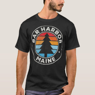 Bar Harbour Maine ME Vintage Graphic Retro 70s T-Shirt