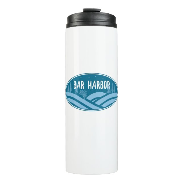 Bar Harbour Maine Outdoors Thermal Tumbler (Front)