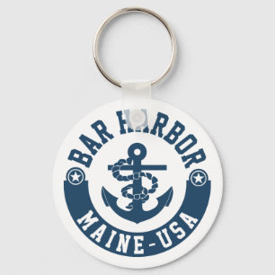 Bar Harbour Maine USA Key Ring