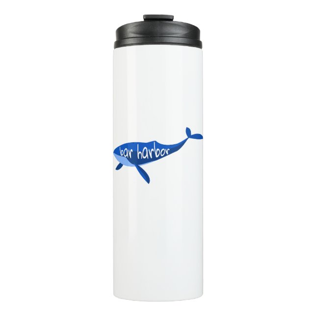 Bar Harbour Maine Whale Thermal Tumbler (Front)