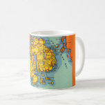 Bar Harbour - Mt Desert Island  Coffee Mug<br><div class="desc">Bright,  colourful vintage map of Mt. Desert Island - Acadia National Park - Bar Harbour,  Maine  repurposed!</div>