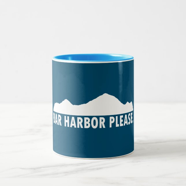 Bar Harbour Please Two-Tone Coffee Mug (Center)