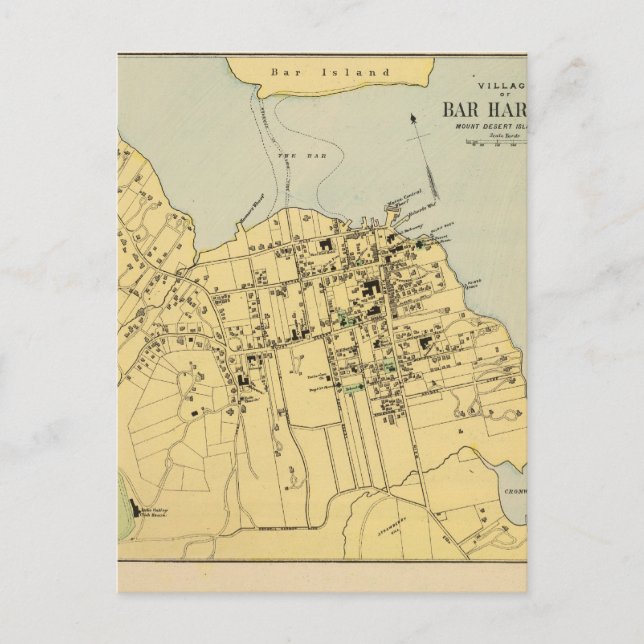 Bar Harbour Postcard (Front)