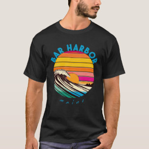 Bar Harbour Retro 1980s Beach Style Maine T-Shirt