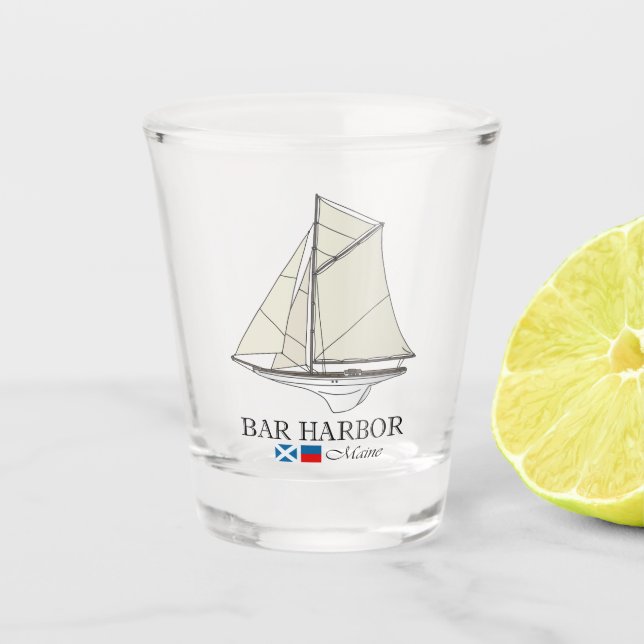 Bar Harbour (SB) Shot Glass (Front)