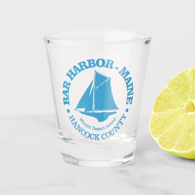 Bar Harbour (sloop) Shot Glass (Front)