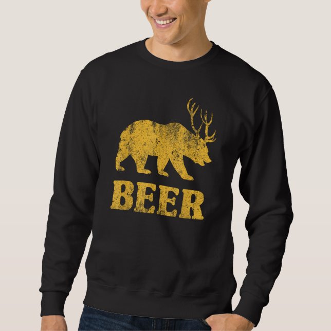 Bär+Hirsch Bier Funny Sweatshirt (Front)