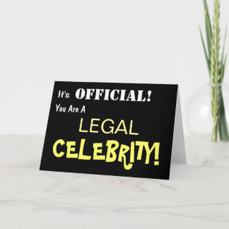 Bar Law Exams Pass Success Congratulations Card