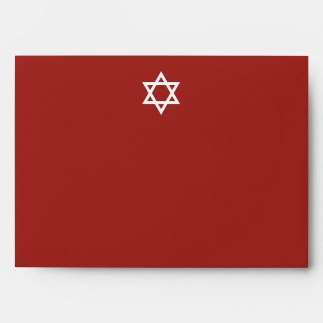 Bar Mitzvah 5 x 7 Envelope (Front)