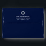 Bar Mitzvah and Bat Mitzvah Blue Invitation Envelope<br><div class="desc">Bar Mitzvah and Bat Mitzvah Blue Invitation Envelope</div>