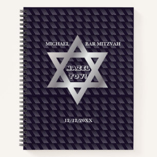 Bar Mitzvah Birthday Modern Pattern  Notebook