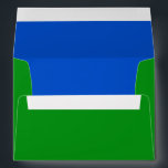 Bar Mitzvah Blue and Green on Any Colour Envelope<br><div class="desc">Bar Mitzvah and Bat Mitzvah invitation sets designed by Umua. Printed and shipped by Zazzle or its partners.</div>