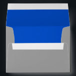 Bar Mitzvah Blue and Grey on Any Colour Envelope<br><div class="desc">Bar Mitzvah and Bat Mitzvah invitation sets designed by Umua. Printed and shipped by Zazzle or its partners.</div>