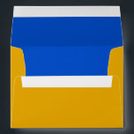 Bar Mitzvah Blue and Yellow on Any Colour Envelope<br><div class="desc">Bar Mitzvah and Bat Mitzvah invitation sets designed by Umua. Printed and shipped by Zazzle or its partners.</div>