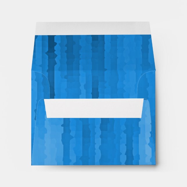 Bar Mitzvah Blue Techno Streaks Envelopes (Back (Bottom))