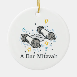 Bar Mitzvah Ceramic Tree Decoration