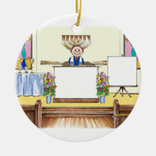 Bar Mitzvah Ceramic Tree Decoration
