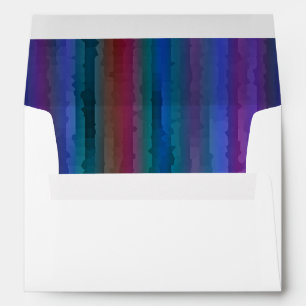 Bar Mitzvah Earth Tones Techno Streaks Envelope