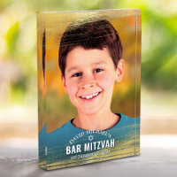 Bar Mitzvah Gold Brush Bold Modern Typography