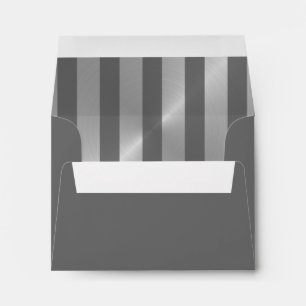 Bar Mitzvah Grey and Silver Stripe Star of David Envelope