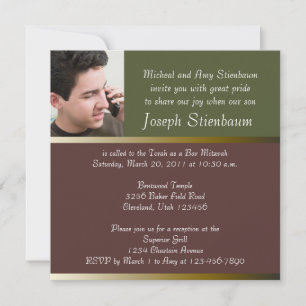 Bar Mitzvah Invitation