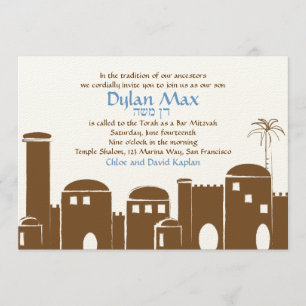 Bar Mitzvah Invitation Dylan Max Jerusalem