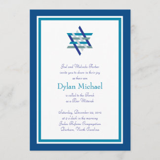 Bar Mitzvah Invitation | Woven Star