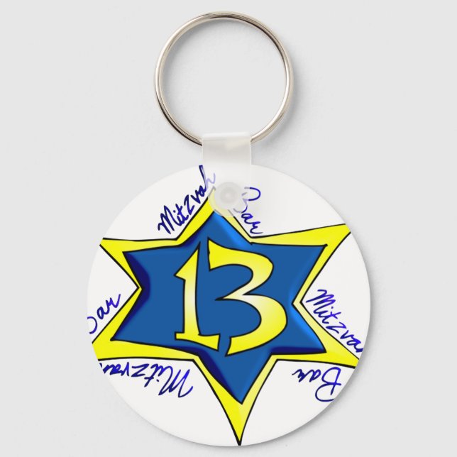 Bar MItzvah Key Ring (Front)