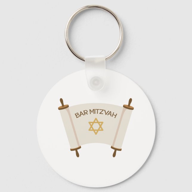 Bar Mitzvah Key Ring (Front)