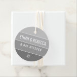 BAR MITZVAH modern bold ombre block grey Favour Tags<br><div class="desc">by kat massard >>> https://linktr.ee/simplysweetpaperie <<<
A simple,  personalised tag just perfect for favour tags for your special event.</div>