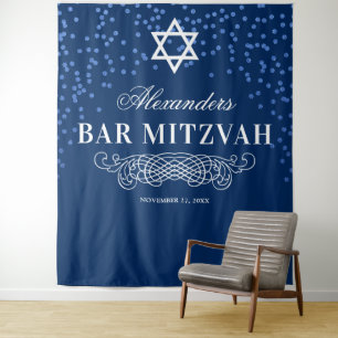 Bar Mitzvah Photo Backdrop Tapestry